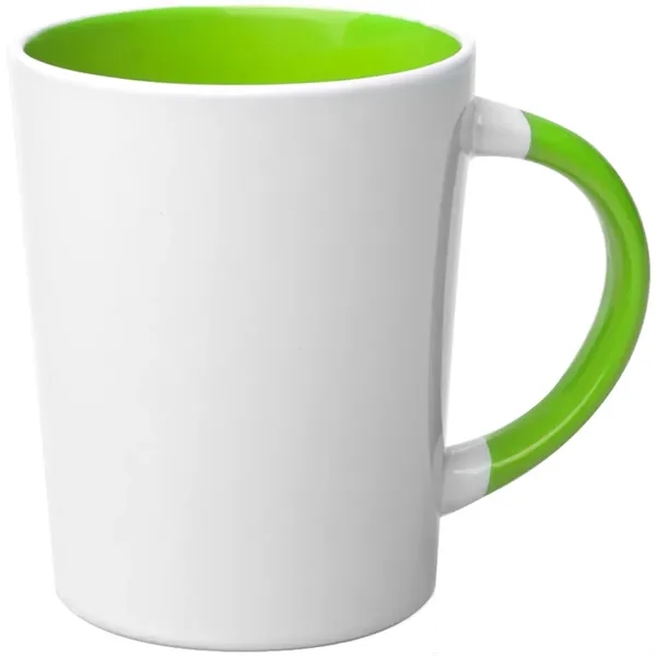 13 oz. two-tone latte mug with handle that matches color on... from ASI 39552 BEL Promo