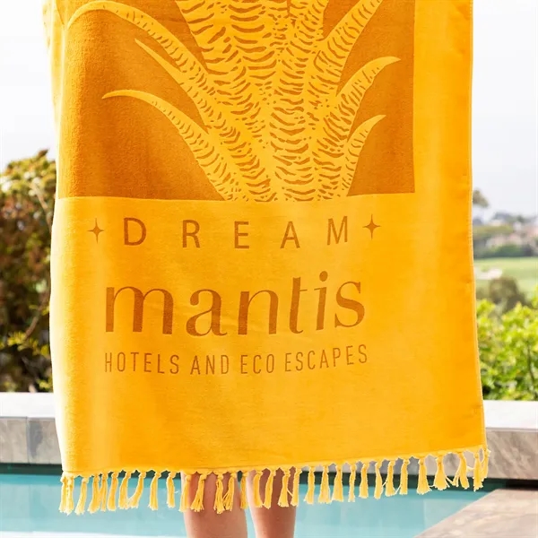 35" x 60", Knotted fringe edge finish, 50% recycled cotton /... from ASI 90913 Terry Town