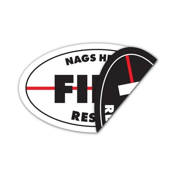 2-Sided permanent decal made of clear vinyl with a back adhesive... from ASI 56100 Gemini Ind Inc / Gemini Line™