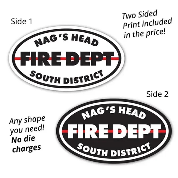 2-Sided permanent decal made of clear vinyl with a back adhesive... from ASI 56100 Gemini Ind Inc / Gemini Line™