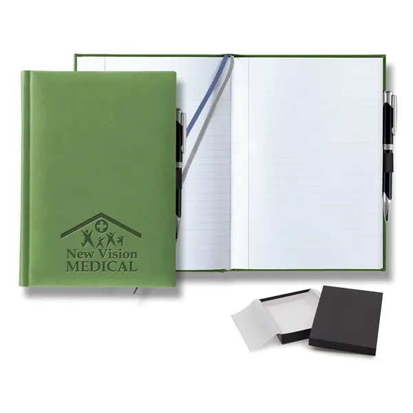 Tucson Grande Lined White Page Journal Gift Set... from ASI 68507 The Magnet Group / Castelli