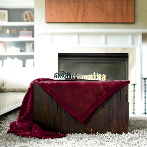 60" x 50" hypoallergenic anti-pill 100% polyester soft touch blanket.... from ASI 68507 The Magnet Group / The Bag Factory®