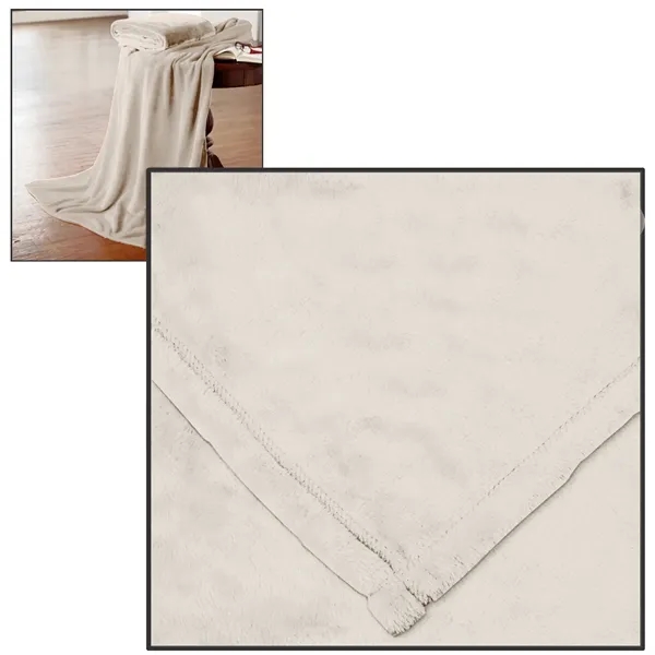 60" x 72" oversized hypoallergenic anti-pill 100% polyester blanket.... from ASI 68507 The Magnet Group / The Bag Factory®