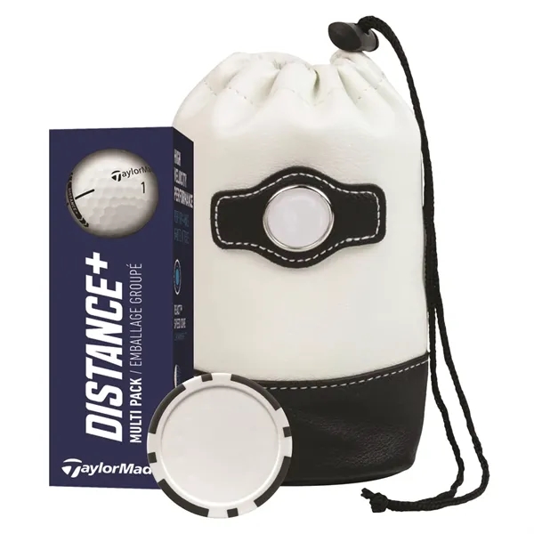 Golf kit with Taylormade Distance Plus golf balls, a poker chip... from ASI 38120 Ball Pro / Diversified Quality Kitchenware