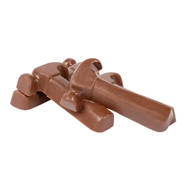 Tote Box with 1 oz Milk Chocolate Hammers... from ASI 44900 NC Custom (CI/Lanco) / Chocolate Inn