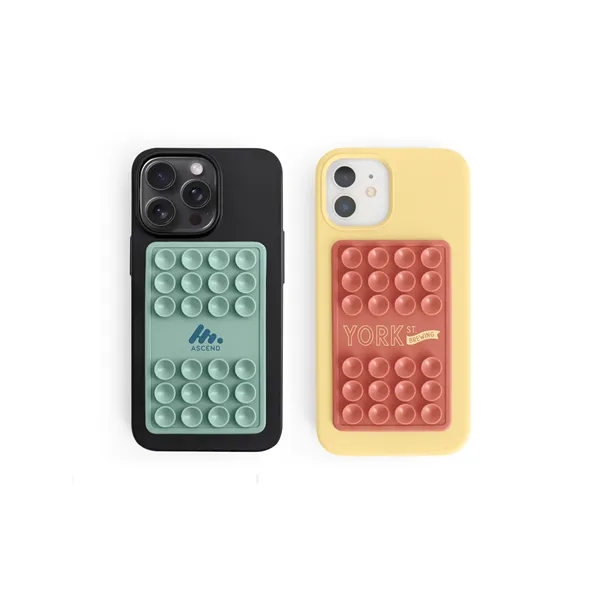 PMS-Matched Silicone Suction Phone Mount with a One-Color Pad Print, Bulk... from ASI 45657 Pop! Promos