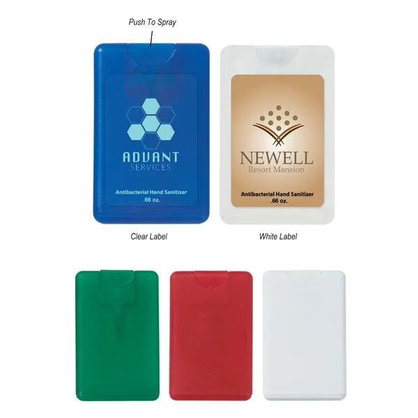 0.66 oz. Card Shape Hand Sanitizer.  Lightly Scented.... from ASI 61125 Hit Promotional Products / Hit®