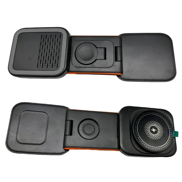 3 in 1 foldable wireless fast charger plus 1C1P silkscreen or... from ASI 37218 Athena Promo (tm)