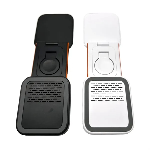 3 in 1 foldable wireless fast charger plus 1C1P silkscreen or... from ASI 37218 Athena Promo (tm)