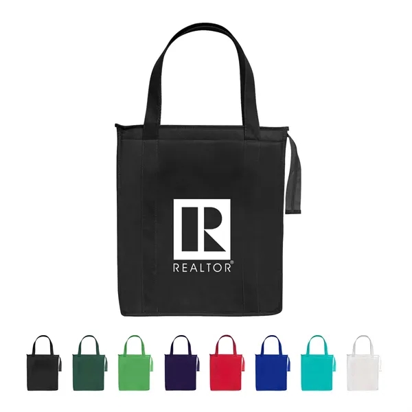 Non-woven reusable insulated tote bag made of 80 GSM.... from ASI 63549 Jornik Manufacturing Corp