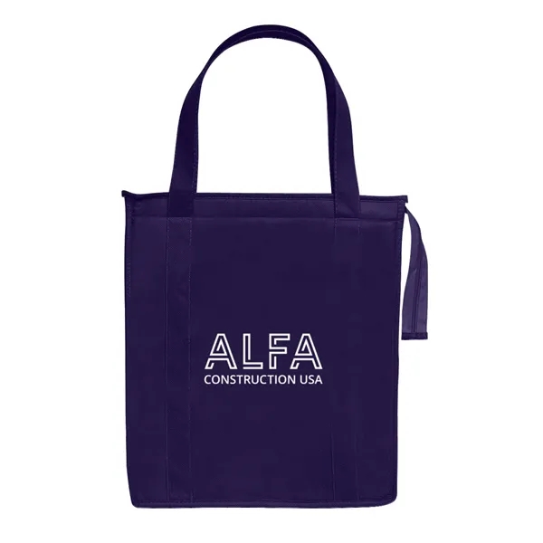 Non-woven reusable insulated tote bag made of 80 GSM.... from ASI 63549 Jornik Manufacturing Corp