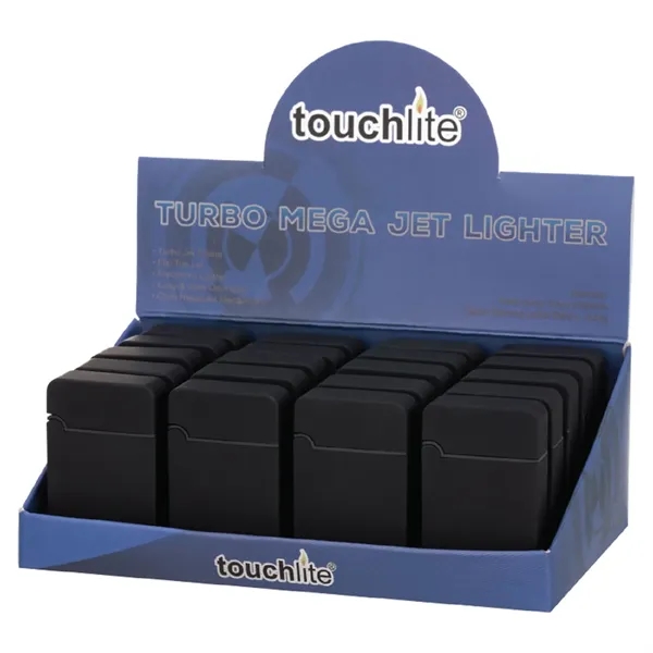 Matte black jet torch flameless lighter plus 1 color silkscreen imprint... from ASI 37218 Athena Promo (tm)