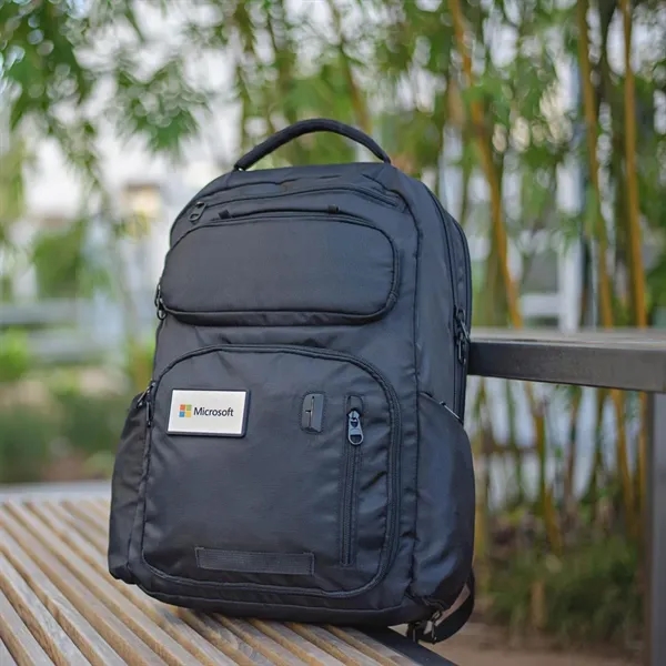 A smart 15" laptop backpack bag that's fashionable, durable, and practical... from ASI 61966 HPG / OrigAudio