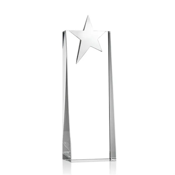 Optical crystal tower award topped with a chrome star.... from ASI 84592 St Regis Group / St Regis