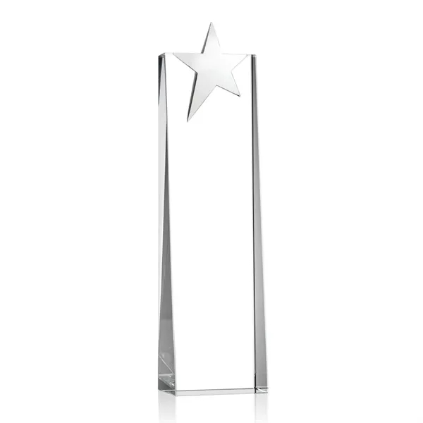 Optical crystal tower award topped with a chrome star.... from ASI 84592 St Regis Group / St Regis