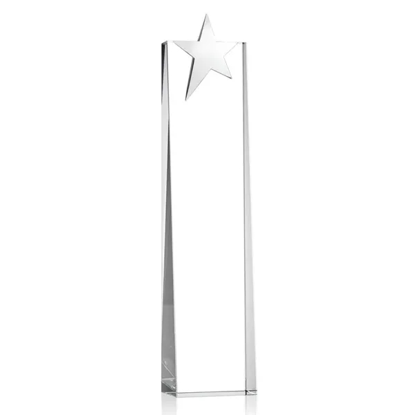 Optical crystal tower award topped with a chrome star.... from ASI 84592 St Regis Group / St Regis