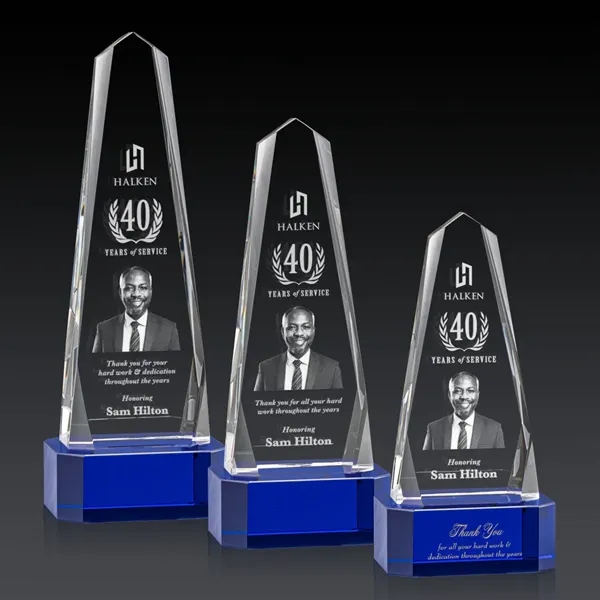The Optical Crystal Geneva 3D Award on base is an obelisk... from ASI 84592 St Regis Group / St Regis