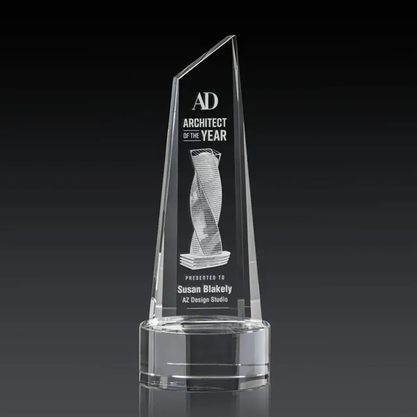 This stunning trapezoidal tower 3D Award is anchored with a thick... from ASI 84592 St Regis Group / St Regis