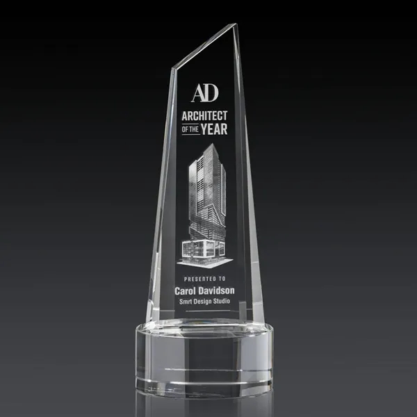 This stunning trapezoidal tower 3D Award is anchored with a thick... from ASI 84592 St Regis Group / St Regis