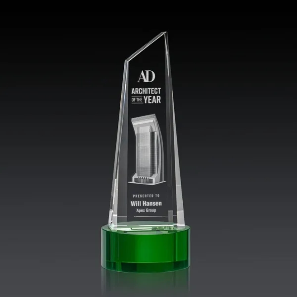 This stunning trapezoidal tower 3D Award is anchored with a thick... from ASI 84592 St Regis Group / St Regis