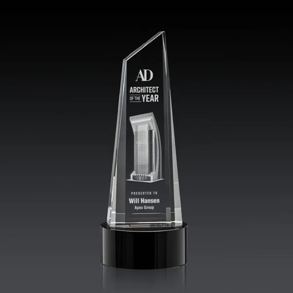 This stunning trapezoidal tower 3D Award is anchored with a thick... from ASI 84592 St Regis Group / St Regis