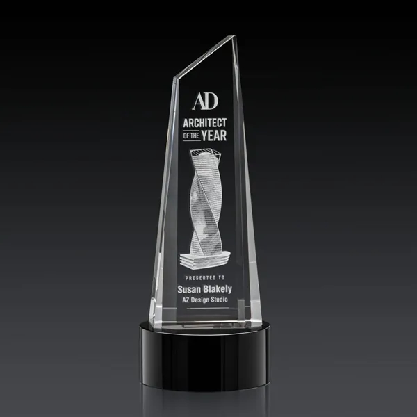 This stunning trapezoidal tower 3D Award is anchored with a thick... from ASI 84592 St Regis Group / St Regis