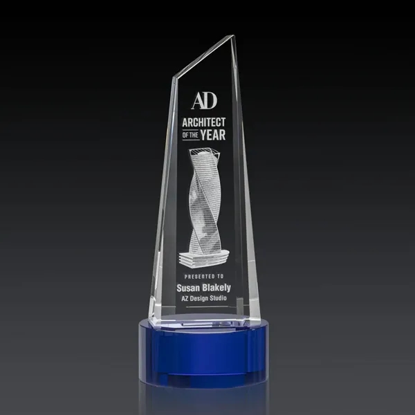This stunning trapezoidal tower 3D Award is anchored with a thick... from ASI 84592 St Regis Group / St Regis