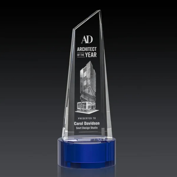 This stunning trapezoidal tower 3D Award is anchored with a thick... from ASI 84592 St Regis Group / St Regis