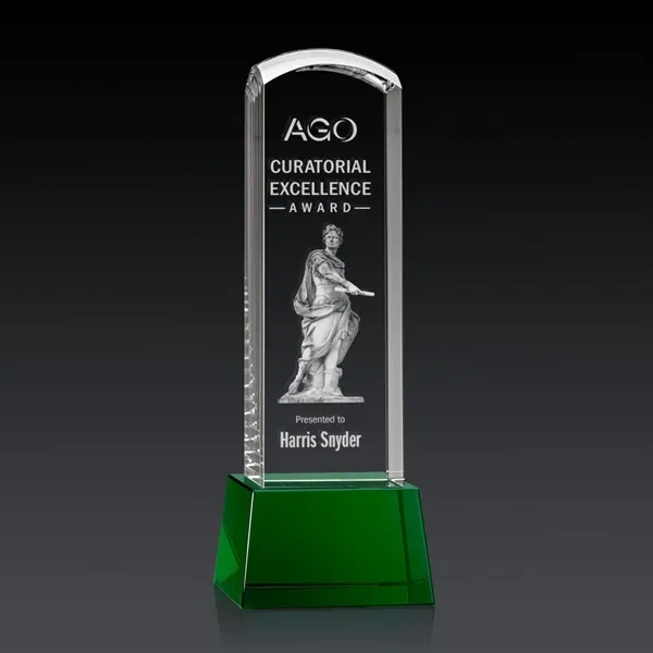 Silkwood 3D Award on Base - Green... from ASI 84592 St Regis Group / St Regis