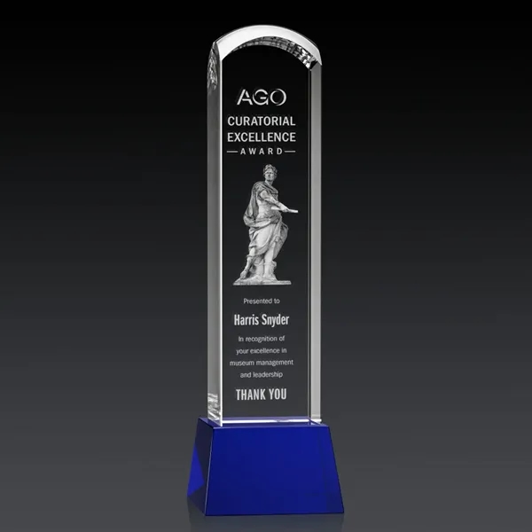 Silkwood 3D Award on Base - Blue... from ASI 84592 St Regis Group / St Regis