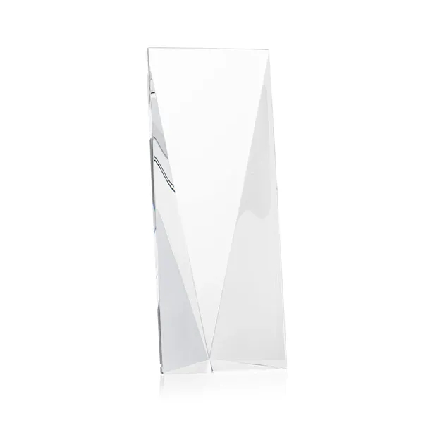 The Freestanding Optical Crystal Columbus Award boasts a striking design.... from ASI 84592 St Regis Group / St Regis
