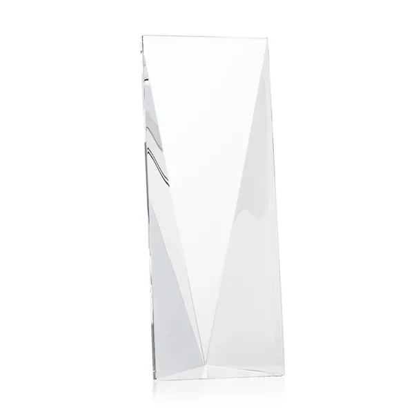 The Freestanding Optical Crystal Columbus Award boasts a striking design.... from ASI 84592 St Regis Group / St Regis