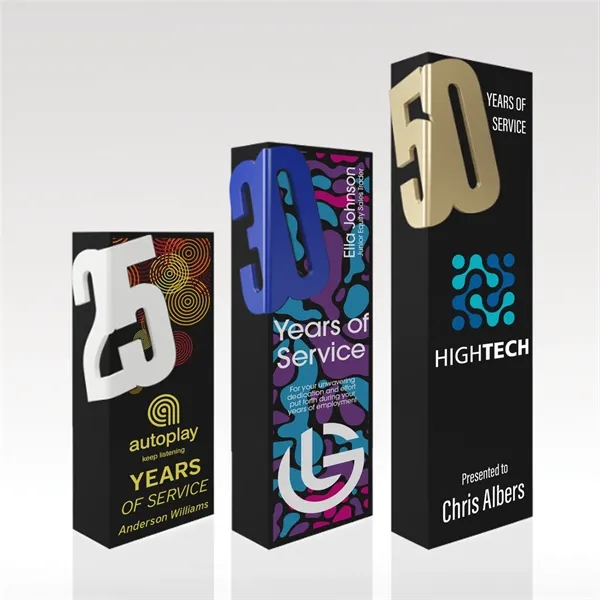 Shine bright with attractive, energetic and engaging accents! Style your award... from ASI 93986 Visions/Awardcraft