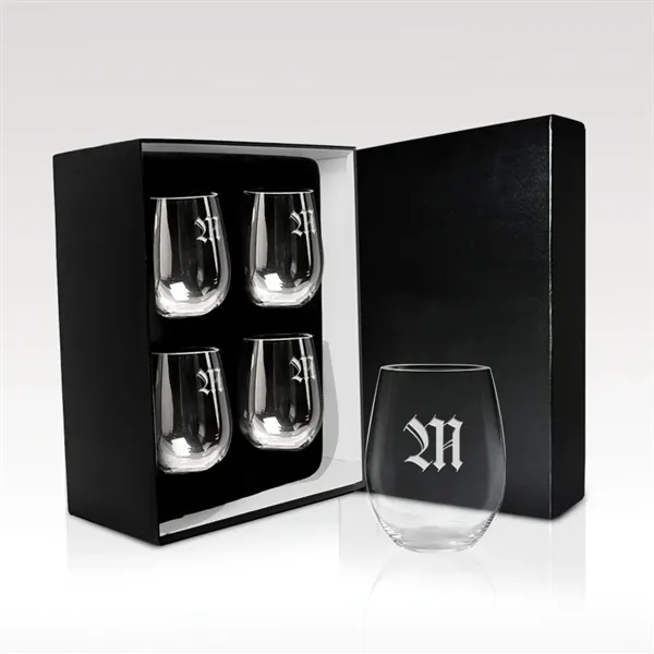 Set of 4 red wine glasses that each hold 21 ounces.... from ASI 93986 Visions/Awardcraft / Visions Awards