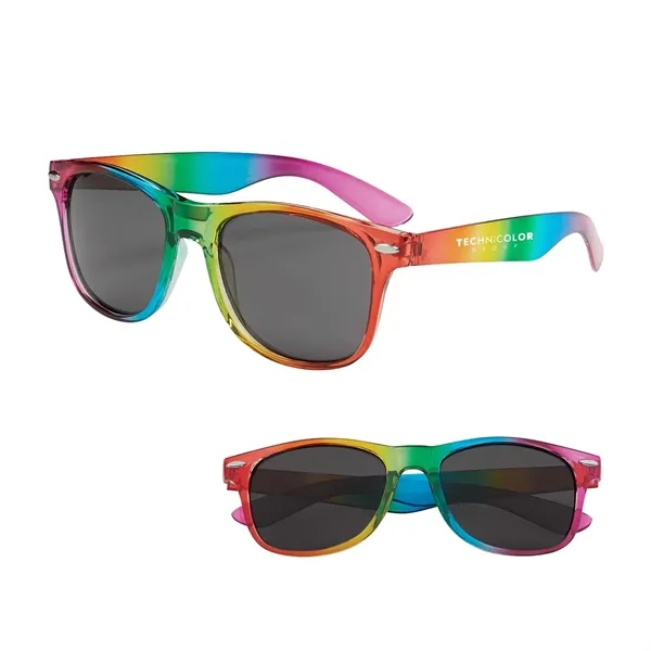 Rainbow colored sunglasses with UV400 lenses.... from ASI 63549 Jornik Manufacturing Corp