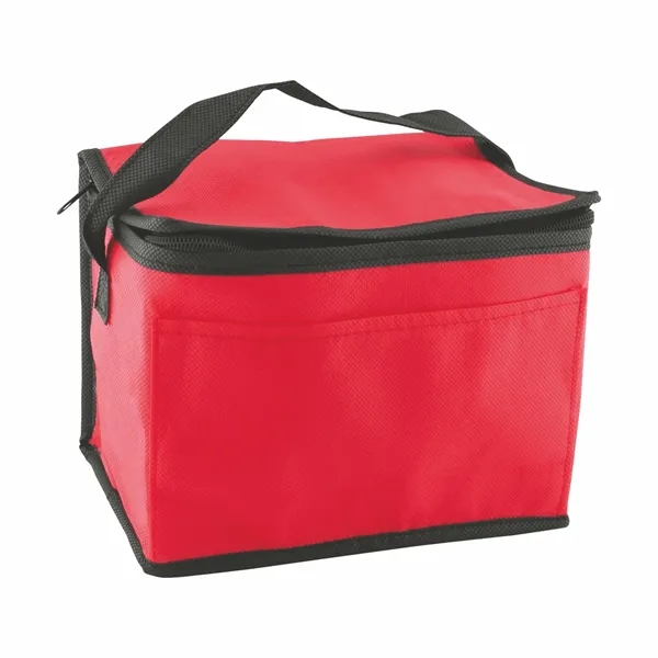 Non-woven polypropylene 6-pack cooler with thermal food safe foil lining.... from ASI 57956 Graphco line