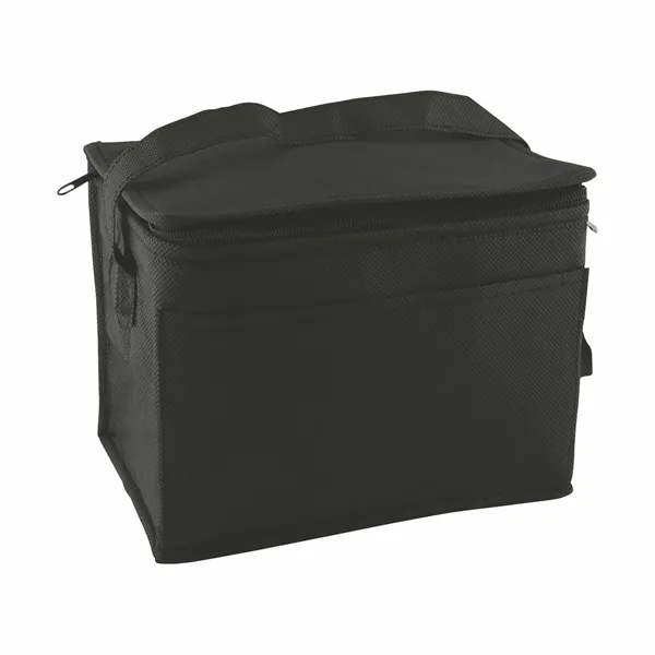 Non-woven polypropylene 6-pack cooler with thermal food safe foil lining.... from ASI 57956 Graphco line