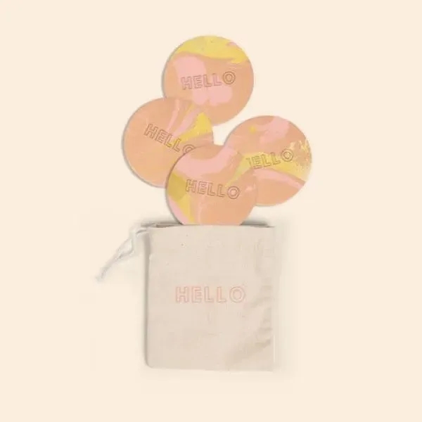 4 pack of marbled leather coasters.... from ASI 74710 Numo