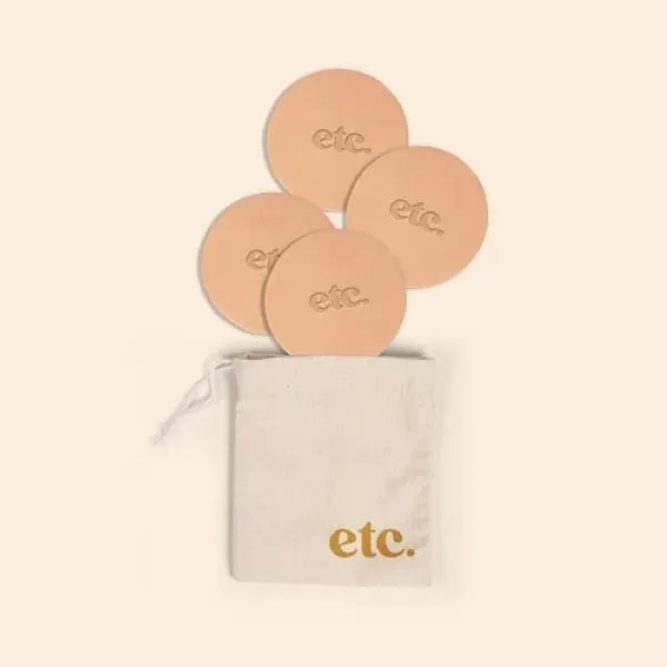 4 pack of leather coasters.... from ASI 74710 Numo