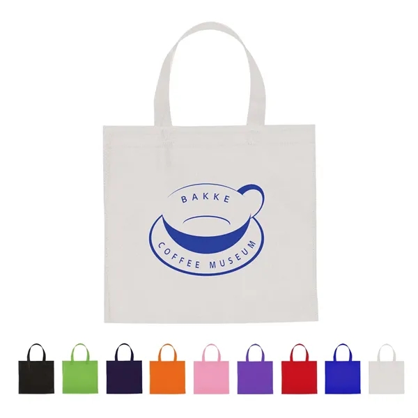 10.63" x 11" tote bag made of 80 gram non-woven material... from ASI 63549 Jornik Manufacturing Corp