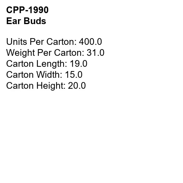 Ear Buds... from ASI 30208 A P Specialties / AP Specialties