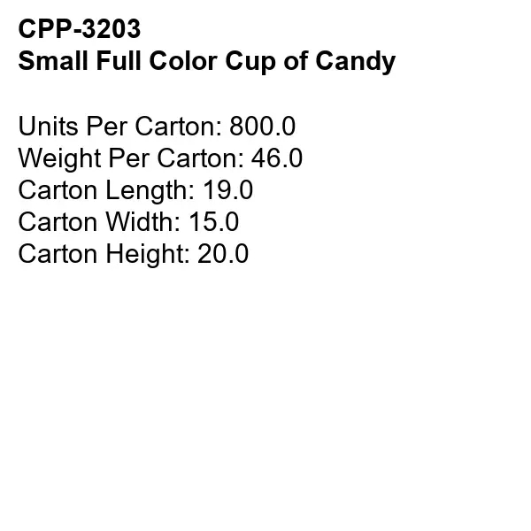 Small Full Color Cup of Candy... from ASI 30208 A P Specialties / AP Specialties