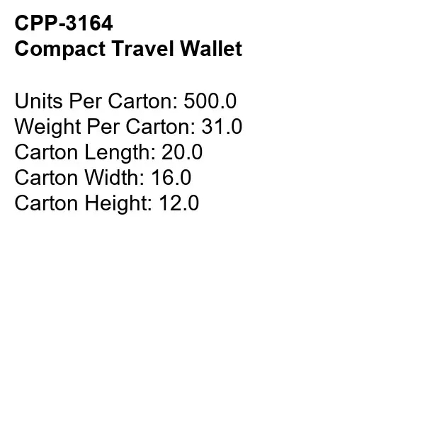 Compact Travel Wallet... from ASI 30208 A P Specialties / AP Specialties