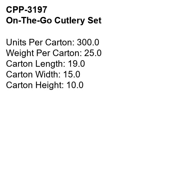 On-the-Go Cutlery Set... from ASI 30208 A P Specialties / AP Specialties