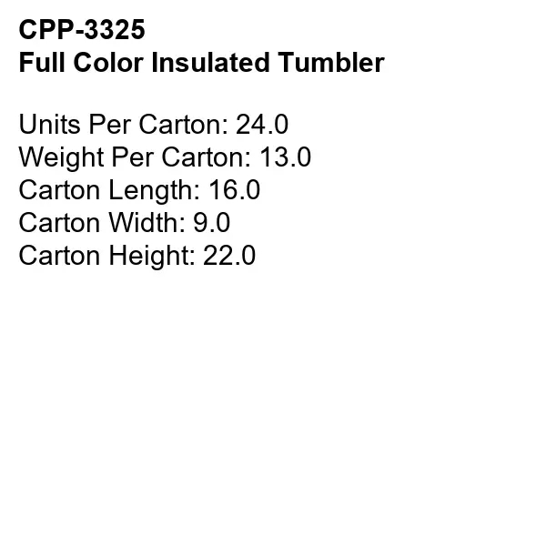 Full Color Insulated Tumbler... from ASI 30208 A P Specialties / AP Specialties