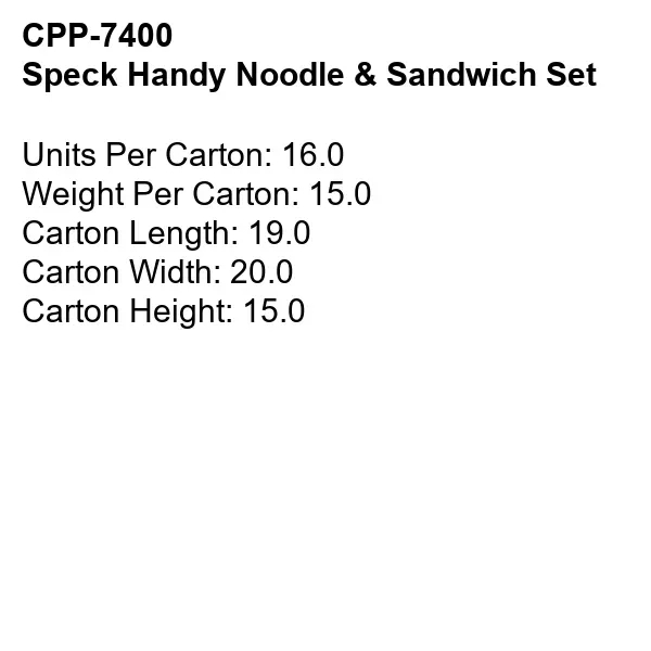 Speck Handy Noodle & Sandwich Set... from ASI 30208 A P Specialties / AP Specialties