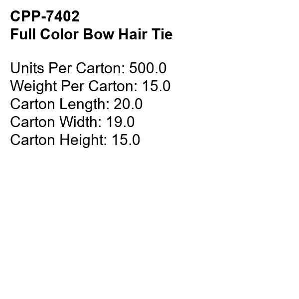 Full Color Bow Hair Tie... from ASI 30208 A P Specialties / AP Specialties