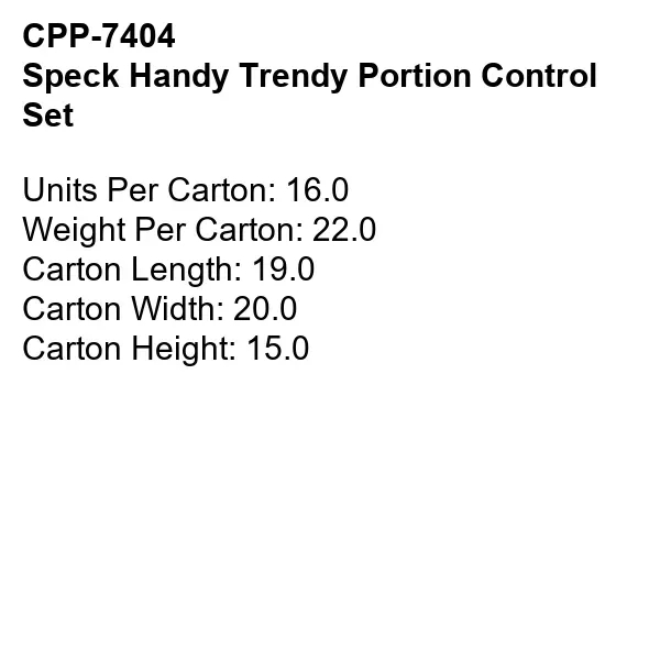 Speck Handy Trendy Portion Control Set... from ASI 30208 A P Specialties / AP Specialties