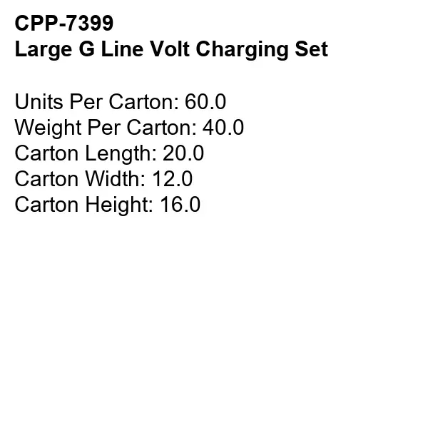 Large G Line Volt Charging Set... from ASI 30208 A P Specialties / AP Specialties