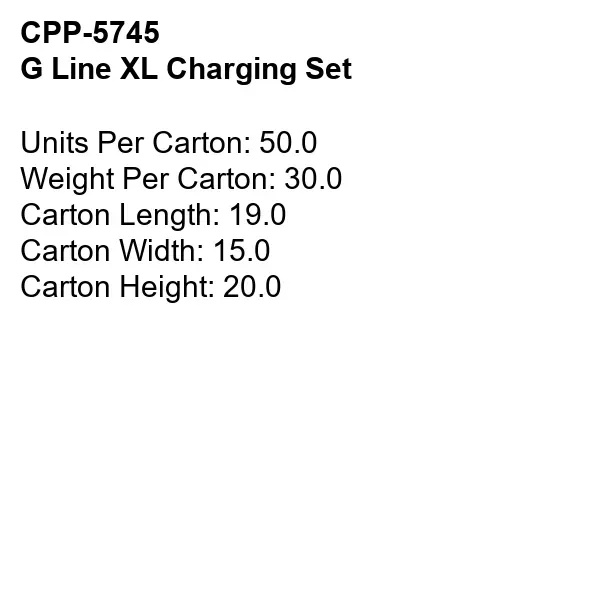 G LINE XL CHARGING SET... from ASI 30208 A P Specialties / AP Specialties